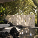 Outdoor limestone wall panel in Limestone - Image 2