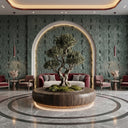 Marble wall panel in Dark Green Marble - Image 1