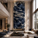 bookmatched marble slab in sodalite blue - Image 3
