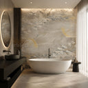 bookmatched slab in Silver Gold Vein Macaubas. - Image 3