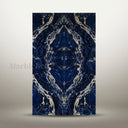 bookmatched marble slab in sodalite blue - Image 4