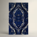bookmatched marble slab in sodalite blue - Image 1