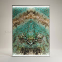 bookmatched marble slab in Tiffany Turquoise marble - Image 1