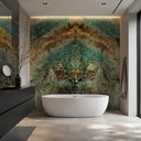 bookmatched marble slab in Tiffany Turquoise marble - Image 2