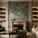 bookmatched slab in Tiffany Turquoise marble - Image 2