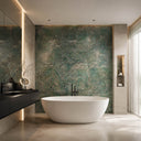 bookmatched slab in Tiffany Turquoise marble - Image 4