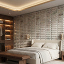Marble wall panel in Ceppo Breccia Rosa Marble - Image 1