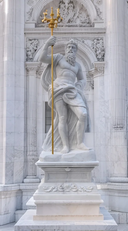 Life-Size Custom Marble Poseidon Statue | Hand-Carved Greek God Sculpture