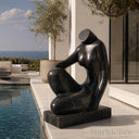 marble statue in Black limestome - Image 3