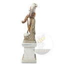 marble statue in White Marble + Sunset red - Image 5