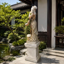 marble statue in White Marble + Sunset red - Image 3