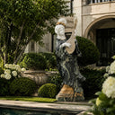 marble statue in White Marble + Sunset red - Image 5