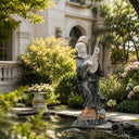 marble statue in White Marble + Sunset red - Image 4