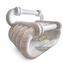 Luxury garden bench in White Marble - Image 7