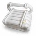 Luxury garden bench in White Marble - Image 3