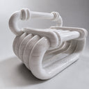 Luxury garden bench in White Marble - Image 1