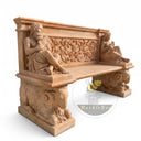 Marble bench in Sunset red - Image 3