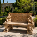 Marble bench in Sunset red - Image 2