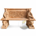 Marble bench in Sunset red - Image 4