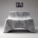 contemporary stone bench in Carrara - Image 1