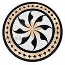 marble floor medallion in marble - Image 1