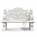stone bench outdoor in White marble - Image 4