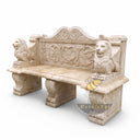 Exterior bench in Classic beige limestone - Image 3