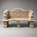 Exterior bench in Classic beige limestone - Image 1