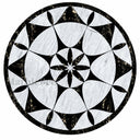 marble floor medallion in marble - Image 1