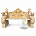 Garden Limestone bench in Classic beige limestone - Image 4