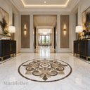 waterjet medallion in marble - Image 2