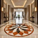 waterjet medallion in marble - Image 3