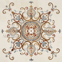 waterjet medallion in marble - Image 1