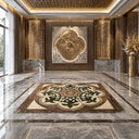 waterjet medallion in marble - Image 2