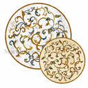 marble medallion in Marble - Image 1