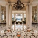 marble floor medallion in marble - Image 2