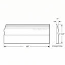 Stone baseboard in Massangis Clair Limestone - Image 6