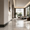 marble crown moulding in Pearl Linen limestone - Image 1