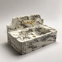 Marble sink in Calacatta Crema Viola - Image 1