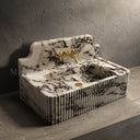 Marble sink in Calacatta Crema Viola - Image 3