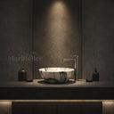 Stone bathroom rink in Valgri white - Image 2