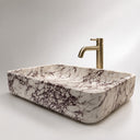 Marble washbasin in Calacatta Crema Viola - Image 1