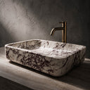 Marble washbasin in Calacatta Crema Viola - Image 3