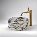 Marble sink in Calacatta Crema Viola - Image 1