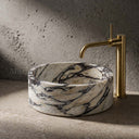 Marble sink in Calacatta Crema Viola - Image 3