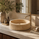 Sink Marble in Beige Travertine - Image 3