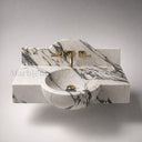 Marble sink in Calacatta White - Image 1