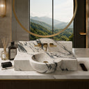 Marble sink in Calacatta White - Image 2