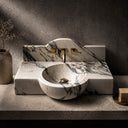Marble sink in Calacatta White - Image 3