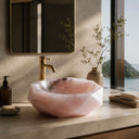 Rose Quartz Sink in Pink Onyx - Image 3